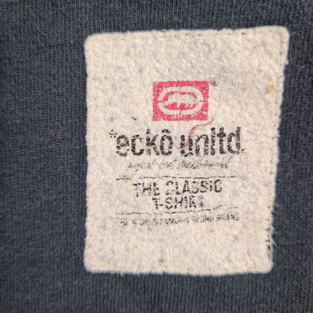 Ecko Unltd T-Shirt Mens Large Black Art of War Helmet Graphic Streetwear Tee Y2K - Picture 6 of 13
